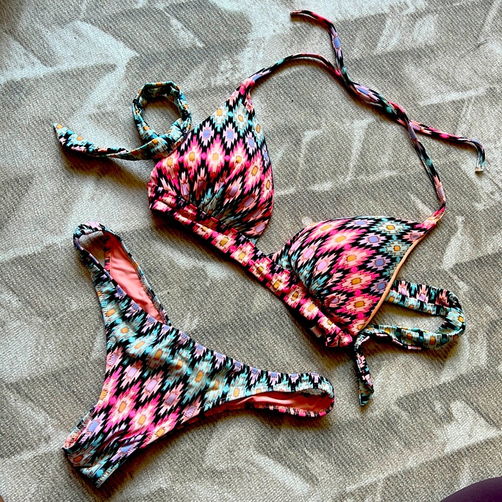 Victoria’s Secret Abstract Mosiac Bikini